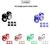 HUAK 1set Reusable Silicone Ear Plugs+ Extra Coverage, Perfect For, Swimming, sleeping, learning, Concert, Motorcyclists & More