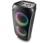 Ngs wild temper altavoz portatil 200w tws bluetooth 5.3 - iluminacion led rgb - usb, aux in y doble entrada de microfono - autonomia hasta 5h - color negro
