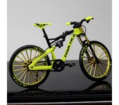 Mini 1:10 Alloy Bicycle Model Alloy Finger Mountain Bike Magic Racing Simulation Adult Collection Bend Road Toys Gift for Kids