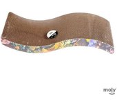 RASCADOR GATOS ONDULADO 35x20CM MOLY 20909