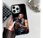 Epc Sfera ebbasta Musician Phone Case IMD Phone Case For iPhone 16 15 14 13 12 11 Pro Max Plus Color Silver Cover