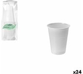 Set de Vasos Algon Blanco 220 ml 25 Piezas (24 Unidades)