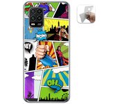 Tumundosmartphone Funda Gel Tpu para Xiaomi Mi 10 Lite diseño Comic Dibujos