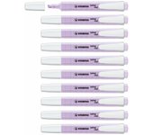 Set de Marcadores Fluorescentes Stabilo Swing Cool Violeta 10 Piezas