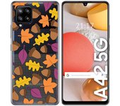 Tumundosmartphone Funda Gel Transparente para Samsung Galaxy A42 5G diseño Otoño Dibujos