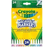 24 Rotuladores Super Lavables Punta Fina Crayola 58-6571 Dibujo y pintura
