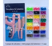 New 80/150/240/360Sets T5 12MM  Plastic Snap Button Fastener + Snaps Pliers Sewing Tool Kit Press Machine For Baby Kids Clothes