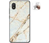Tumundosmartphone Funda Gel Tpu para Alcatel 1B 2020 diseño Mármol 13 Dibujos