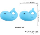 5Pcs 3D New Focal Silicone Beads For Jewelry Making DIY Beaded Pen Keychain Necklace Bracelet Accessories