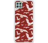 Funda original compatible con Samsung Galaxy A22 5G - Harry Potter Patron Lechuzas