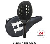 HOOWAN BLACKSHARK Beach Tennis Racket Carbon UD Graphite Rough Surface Soft White EVA Core Racket Beach Tennis 22MM