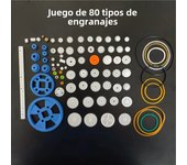 Plastic Gears Set DIY Assembly Toy Teeth Belt Worm Band Wheel Sector Crown Double Shaft Layer Helicopter Car Parts