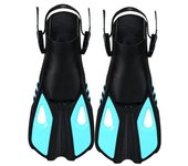 Aletas de snorkel ajustables, equipo de natación para adultos, portátiles, cómodas y antideslizantes.
