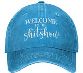 Sombrero divertido que da la bienvenida al espectáculo de mierda. Sombrero para mujer. Sombreros de papá. Gorras gráficas.