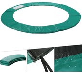 Arebos Cubierta para Borde de Cama Elástica 396 Cm UV Resistente Verde