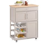 SoBuy Carrito de Cocina Carrito de Servir con 3 Puertas y 1 Cajón FKW45-KA ES