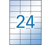 Apli etiquetas translucidas resistentes intemperie 70.0 x 37.0mm 100 hojas