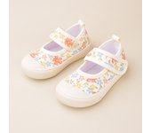Spring Little Girls Small Floral Print Princess Canvas Children Good-looking Flat Casual Sneakers EK9S36