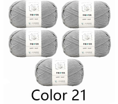 5Pcs X100g Yarn for Hand Knitting Acrylic Crochet Thread Knit Sweaters Lines Crocheting Bag Blanket