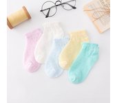 5 Pairs/lot Cotton Boy Child Socks Infants Summer Mesh Socks For Newborns Baby Cute Cartoon Socks For Girls Thin Soft