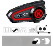 Motorcycle Helmet Headset Bluetooth Hands-free Call Kit Noise Reduction Waterproof Wireless Earphone 1000mAh With Ambient Light