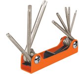 Truper - Juego de Llaves Torx Tipo Navaja en Acero Cromo Vanadio - 8 Piezas