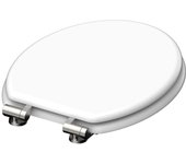 SCHÜTTE Asiento de inodoro WHITE núcleo de Madera