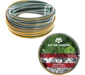 CM - Manguera de Jardín. Disponible a Elegir en Varios Tamaños Diferentes. Mangueras Jardín con Doble Tubo PVC con Polietileno de Alta Tenacidad. Manguera de Triple Capa, Resistente, Duradera, Transportable, Flexible. Manguera Verde de Exterior