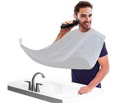 Delantal Negro para Afeitado Masculino - Ideal para Baños Limpios y Sin Esfuerzo