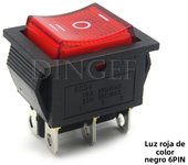 1PCS rocker switch KCD4 4PIN 6PIN 2 / 3 position ON-OFF Mini with light cat-eye 220V LED rocker switch button 16A 30A 250VAC 20A