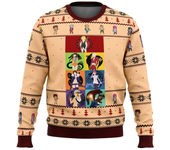 Meliodas And Elizabeth 7 Deadly Sins Ugly Christmas Sweater Christmas Sweater Gift Santa Claus Pullover Men 3D Sweatshirt And