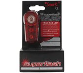 Luz roja smart bike light led super flash 1w con doble función