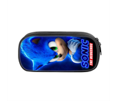 Estuche para lápices impreso en 3D de Sonic The Hedgehog, organizador de escritorio para estudiantes (A)