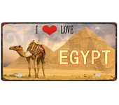 Vintage Ibiza Egypt Munich Haikidiki City Metal Sign License Plate  Wall Art Decor for Home Shop Club Bar  xCM DCA