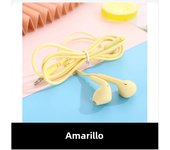 BIT Auriculares Deportivos Universal Macaron 3.5mm Estéreo Con Micrófono Para Xiaomi Intra-auriculares Con Cancelación De Ruido Activa