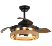 Cecotec Ventilador de techo con luz EnergySilence Aero 3600 Invisible Natural Design