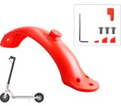 For Xiaomi Mijia MI M365 1S M187 Pro E-Scooter Tire Splash Fender with Rear Taillight Front Back Guard Mudguard screw line Parts