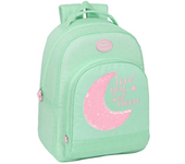 MOCHILA ADAPT.CARRO RECICLADO BLACKFIT8 "MOON" 32X42X15 CM (Safta 642340305)