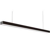 Barra/techo suspendido LineX OFFICE 240cm 1x80W LED 6400lm 3000K 120° C.240xAn.7xAl.Reg.cm Negro