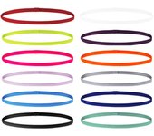 6/12pcs Non-Slip Elastic Sport Headband Candy color Stretchy Hair Band Sports Yoga Running Headband For Women Girls
