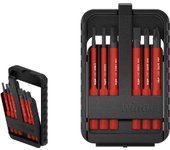Wiha Juego de bits slimBit electric ranurados, PlusMinus/Pozidriv, de 7 unid., incl. caja de slimBits (43158)