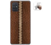 Tumundosmartphone Funda Gel Tpu para Samsung Galaxy A71 diseño Cuero 01 Dibujos