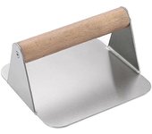 Stainless Steel Burger Press, Round Smasher, Non-Stick Smooth Hamburger Press Flat Bottom Without Ridges, Bacon Grill Perfect for Top Griddle Cooking