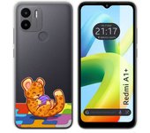 Funda Silicona Transparente para Xiaomi Redmi A1 Plus diseño Leopardo Dibujos