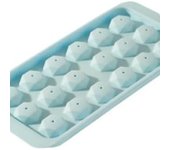 Juego de 2 recipientes para Cubitos de Hielo con forma de bola y Tapas, Moldes para Cubitos de Hielo gelados, recipientes comestibles para hacer Hielo Casero (rodbot Azul, 18 celdas)