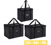 70L Insulated Thermal Cooler Bag Insulation To Keep Cold Large Capacity Portable Lunch Bag Zip Picnic Camping Tin Foil Food Bag