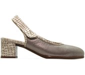Doctor Cutillas 80120 Zapato destalonado de piel, cierre cinta textil adhesiva, suela de goma, para señora