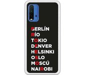 Funda compatible con Xiaomi Redmi 9T/Pocophone M3 - Profesor Rojo Fondo Negro