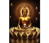 Lotus Meditation Buddha Statue Sculpture Art Poster Aesthetics Zen Religion Canvas Painting Edition Living Room Wall Home Decor