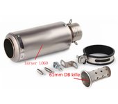 Universal 51mm/60mm Motorcycle exhaust with DB killer Motorcycle Exhaust Pipe Muffler Carbon Fiber GP-project Exhaust Pipe